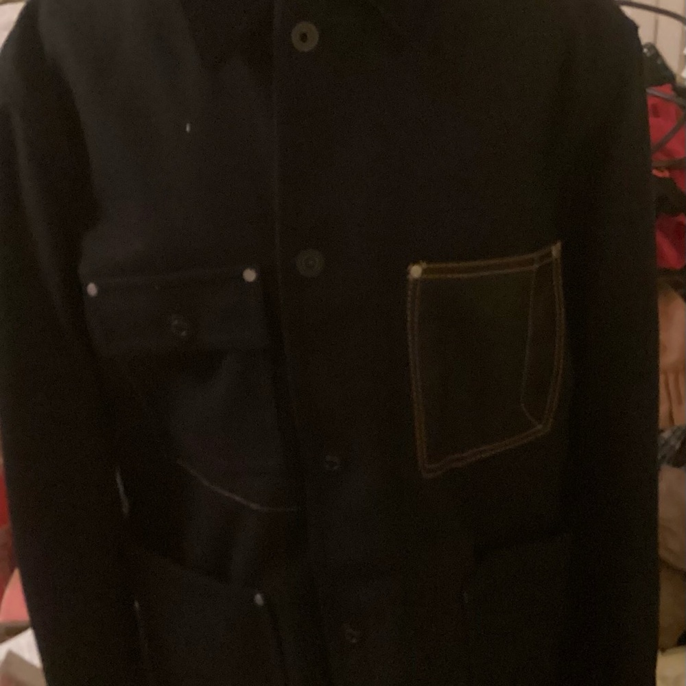 Coach Navy Wool Jacket indigo barn - Picture 5 of 6